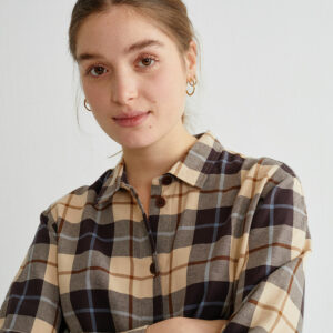 Vestido THINKING MU Big Checks Frigg Dress