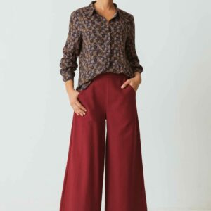AIZPEA Burgundy trousers SKFK